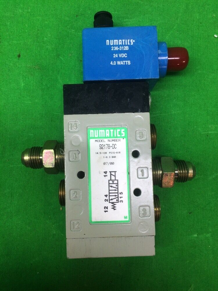 NUMATICS 92178-DC FLOW CONTROL VALVE WITH 236-312B COIL 24VDC