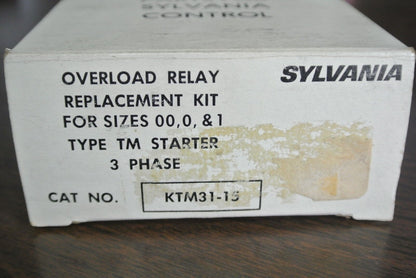 SYLVANIA  KTM31-15 OVERLOAD RELAY REPLACEMENT KIT SIZES 00, 0, & 1 - NEW SURPLUS