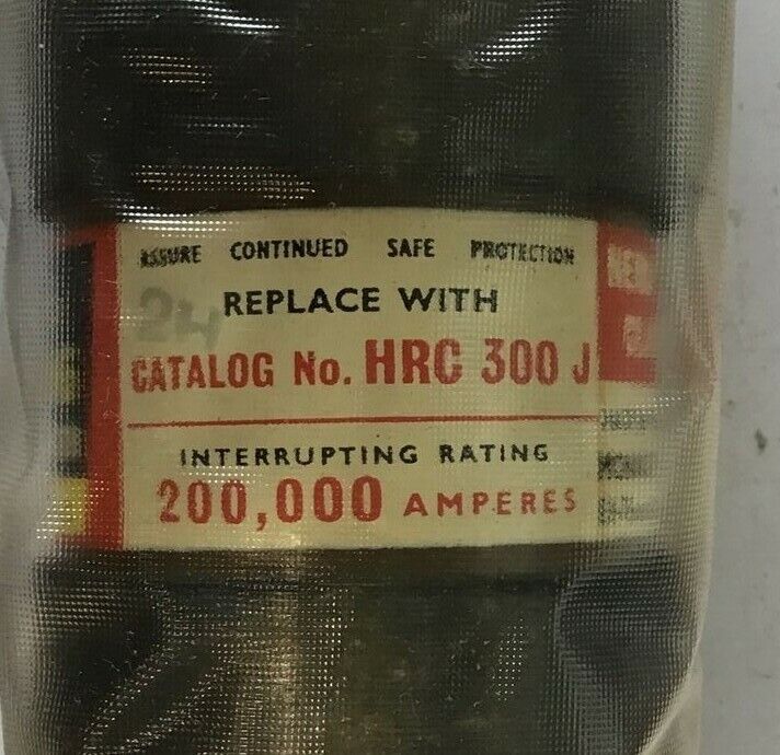 MONARCH HRC 300J FUSE SUPERKING 300A 600VAC CLASS J ENERGY LIMITER