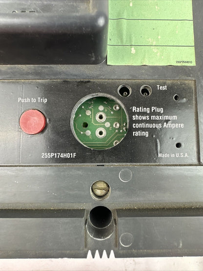 CUTLER HAMMER LCL3400F CURRENT LIMITING BREAKER 3P 600VAC 400A NO TRIP PLUG