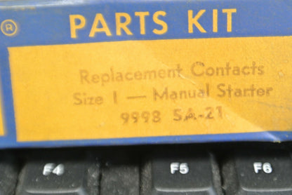SQUARE D 9998 SA-21 / PARTS KIT / CONTACT KIT / MANUAL STARTER /  NEW SURPLUS