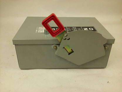 GE THN2261JDC H.D. SAFETY SWITCH 30A,600/250VDC, MODEL 10, TYPE 1,5,12 ENCLOSURE