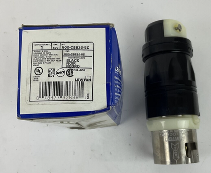 LEVITON 500-CS836-5C LOCKING PLUG CS836-5C 3POLE 4WIRE 50A 250VAC 3PH