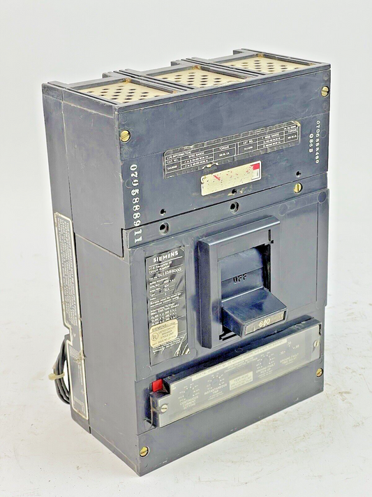 SIEMENS - SLL63B600G - CIRCUIT BREAKER -600 AMP, 600 VAC, 3 POLE, ITE SENSITRIP