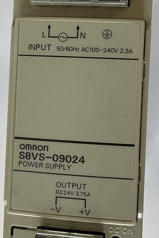 OMRON S8VS-09024 POWER SUPPLY 50/60HZ 240VAC 2.3A