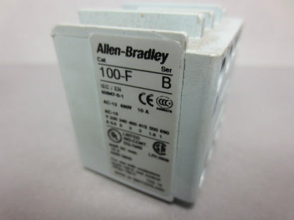 ALLEN-BRADLEY 100-F A40, Ser. B AUXILIARY CONTACT BLOCK ***LOTOF4***