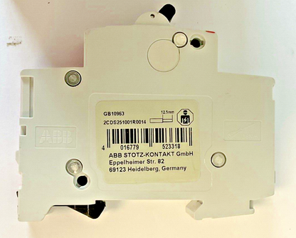 ABB 2CDS251001R0024(2) C2, 2CDS251001R0014 C4 CIRCUIT BREAKER 230/400V *LOTOF3*
