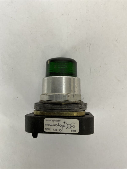 ALLEN BRADLEY 800T-QT24 GREEN PILOT LIGHT SER T 24V (LOT OF 3)