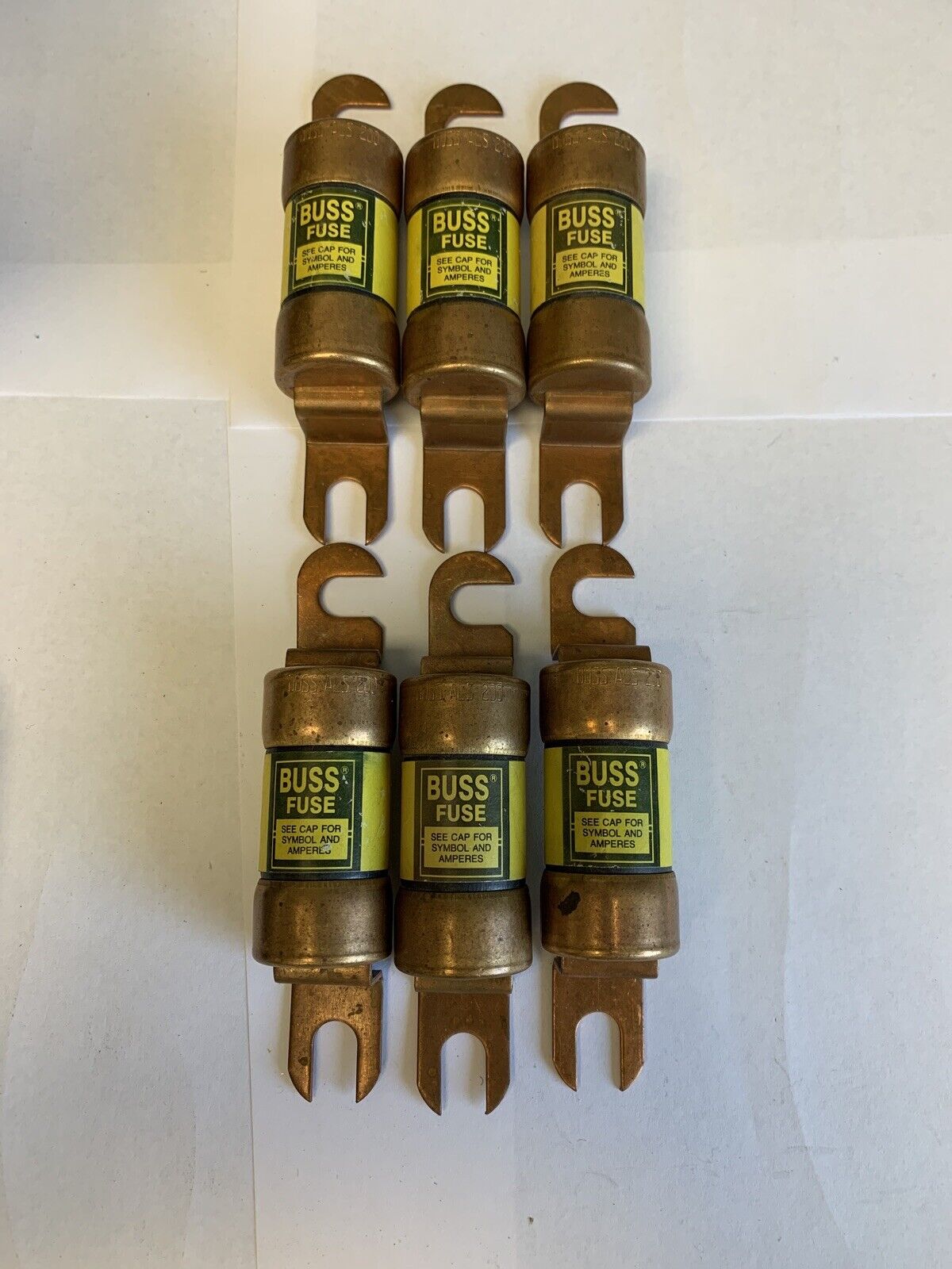 Bussmann ALS200 200A (Voltage not Specified) Fuse "Lot of 6"