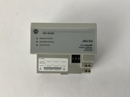 ALLEN BRADLEY 1794-AENT SER B FLEX ETHERNET IP ADAPTOR FW 4.2