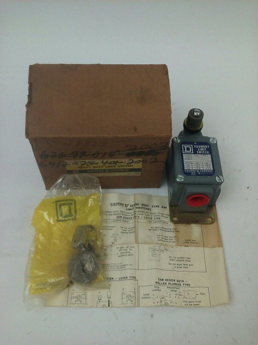 SQUARE D CLASS 9007 TYPE FTUD1 SERIES A 9007-FTUD1 LIMIT SWITCH 600V 15A
