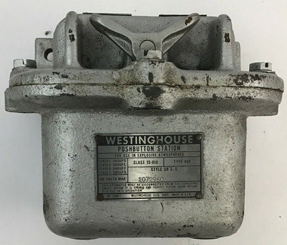 WESTINGHOUSE PUSHBUTTON STATION CLASS 15-010 TYPE HDE 600VOLTS