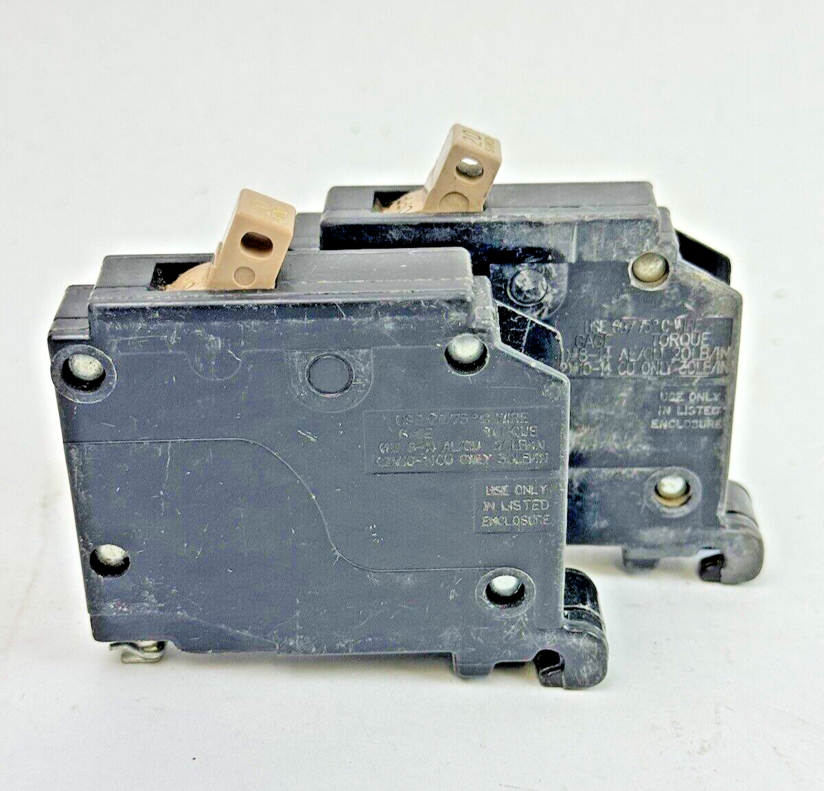 CUTLER-HAMMER **LOT OF 2** - CH120SWD - CIRCUIT BREAKERS - 1 POLE, 20 A, 240 VAC