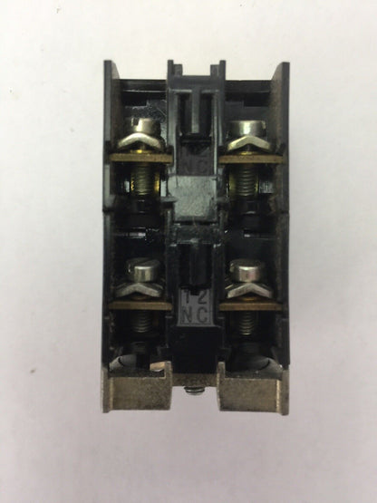 CUTLER HAMMER E22C6 CONTACT BLOCK FOR 3 POS. PUSH - PULL 600V