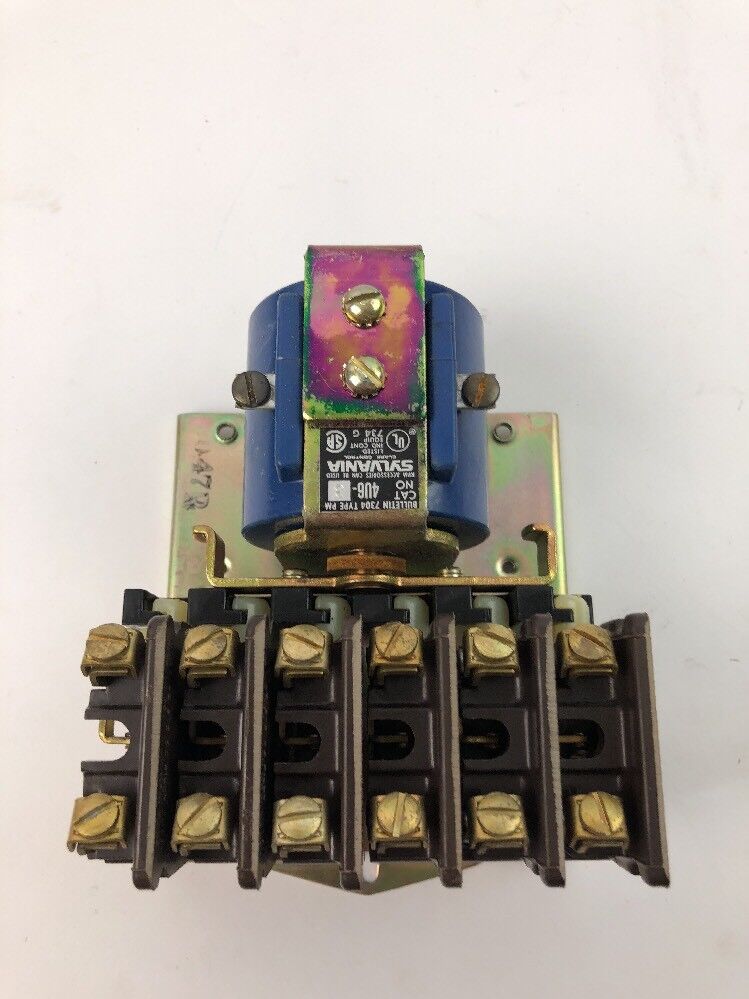 SYLVANIA  BULLETIN 7304 TYPE PM D.C. RELAY 4U6