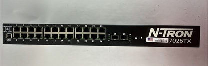 N-TRON 7026TX ETHERNET SWITCH 18-49VDC 605mA