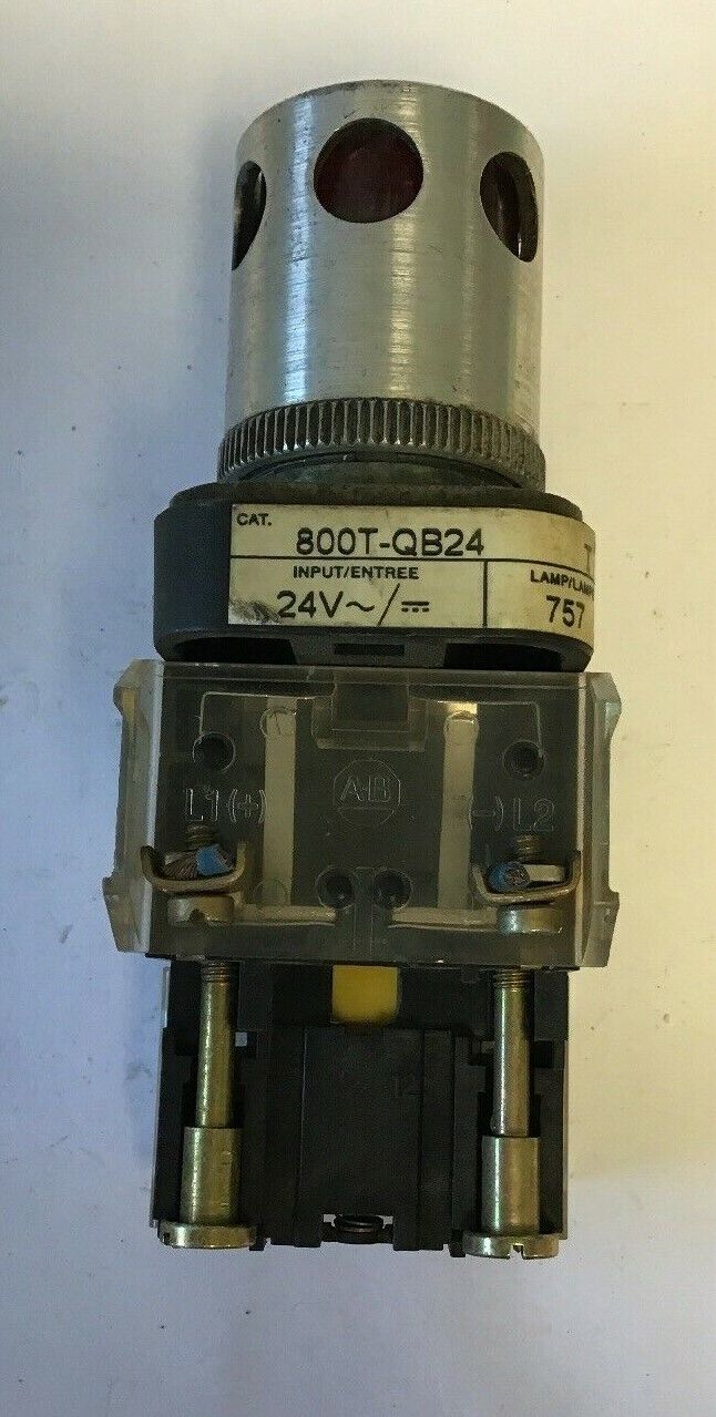 ALLEN BRADLEY 800T-QB24 SER T 24VAC/VDC PUSH BUTTON RED