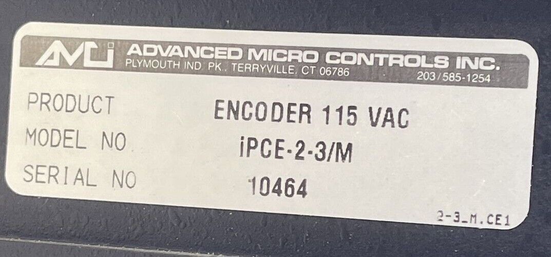 AMCI ADVANCED MICRO CONTROLS INC IPCE-2-3/M ENCODER 115VAC