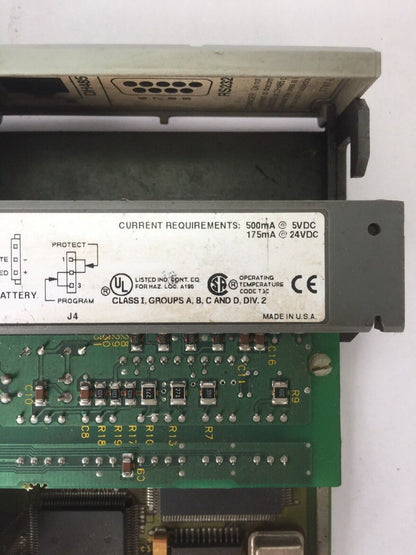 ALLEN BRADLEY 1747-L532 PROCESSOR UNIT 24VDC SER D PROC. REV 4 1747-M11 SER B