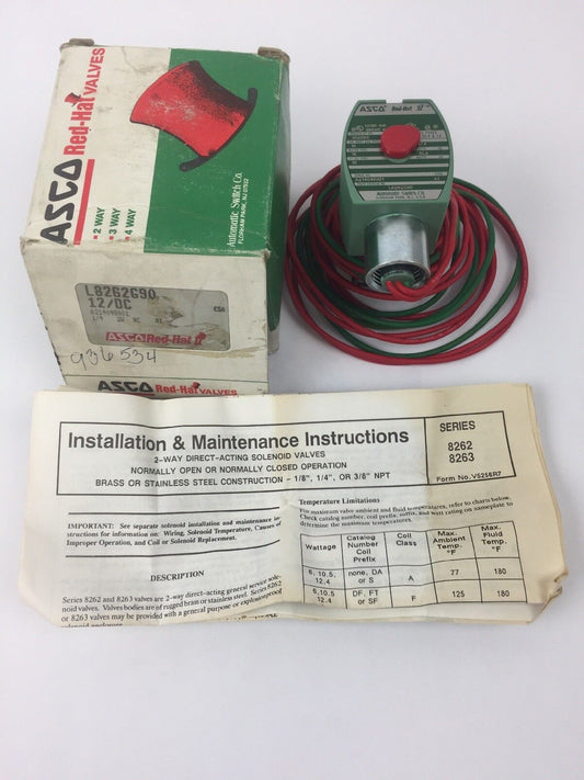 ASCO L8262G90 SOLENOID VALVE
