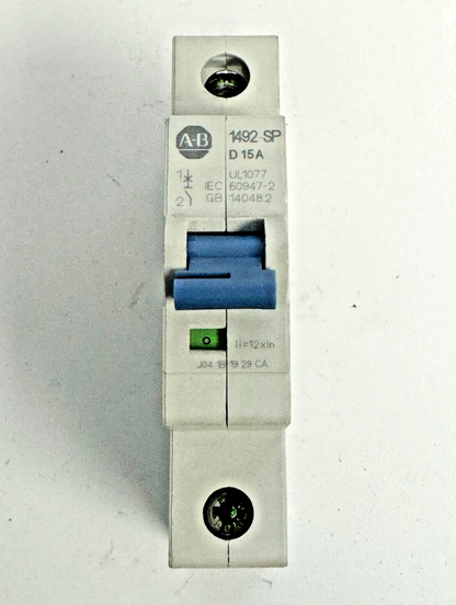 ALLEN-BRADLEY - 1492-SPM1D150 SER. D - CIRCUIT BREAKER - 1 P, 15 A, 277 V