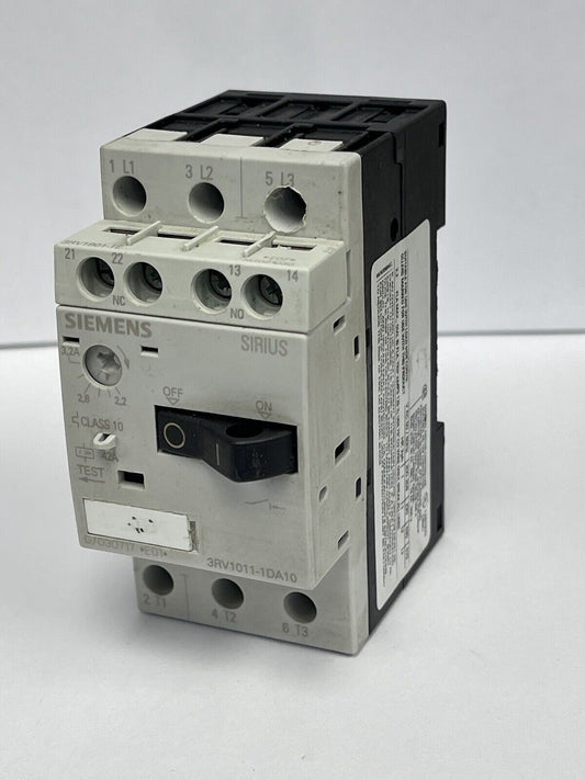 SIEMENS - 3RV1011-1DA10 - Motor breaker; 1.1kW; 220÷690VAC; DIN; SHt cir.rel 42A