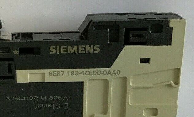 SIEMENS SINMATIC S7 6ES7 138-4CA00-0AA0 W/ 6ES7 193-4CE00-0AA0 POWER MOD&BASE