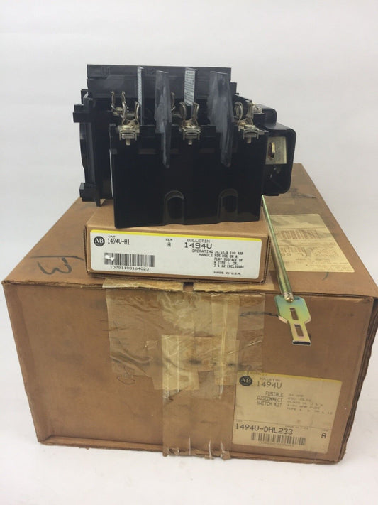 ALLEN BRADLEY 1494V-DHL233 FUSIBLE DISCONNECT SWITCH KIT 30A 250V TYPE 1,3,3R,12