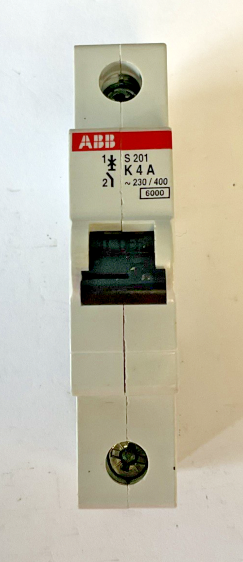 ABB S201K4A CIRCUIT BREAKER 230VAC