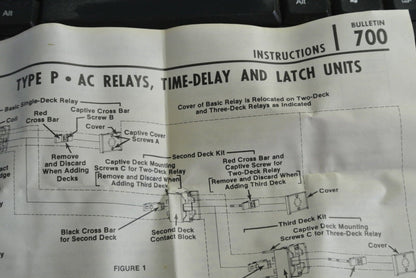 ALLEN-BRADLEY 700-PB40.Ser A TYPE P FIRST ADDER DECK 4 N.O. CONTACTS NEW SURPLUS