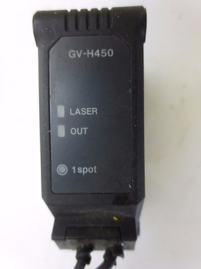 KEYENCE GV-21P + GV-H450 CMOS LASER SENSOR / SENSOR AMPLIFIER ASSEMBLY