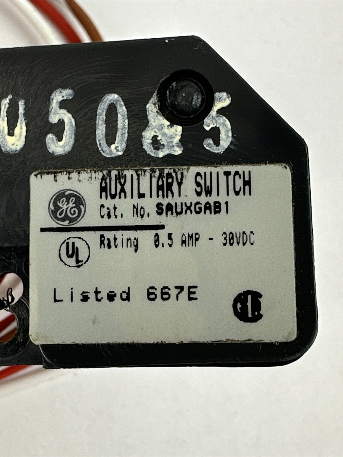 GE SAUXGAB1 AUXILIARY SWITCH 0.5A 30VDC