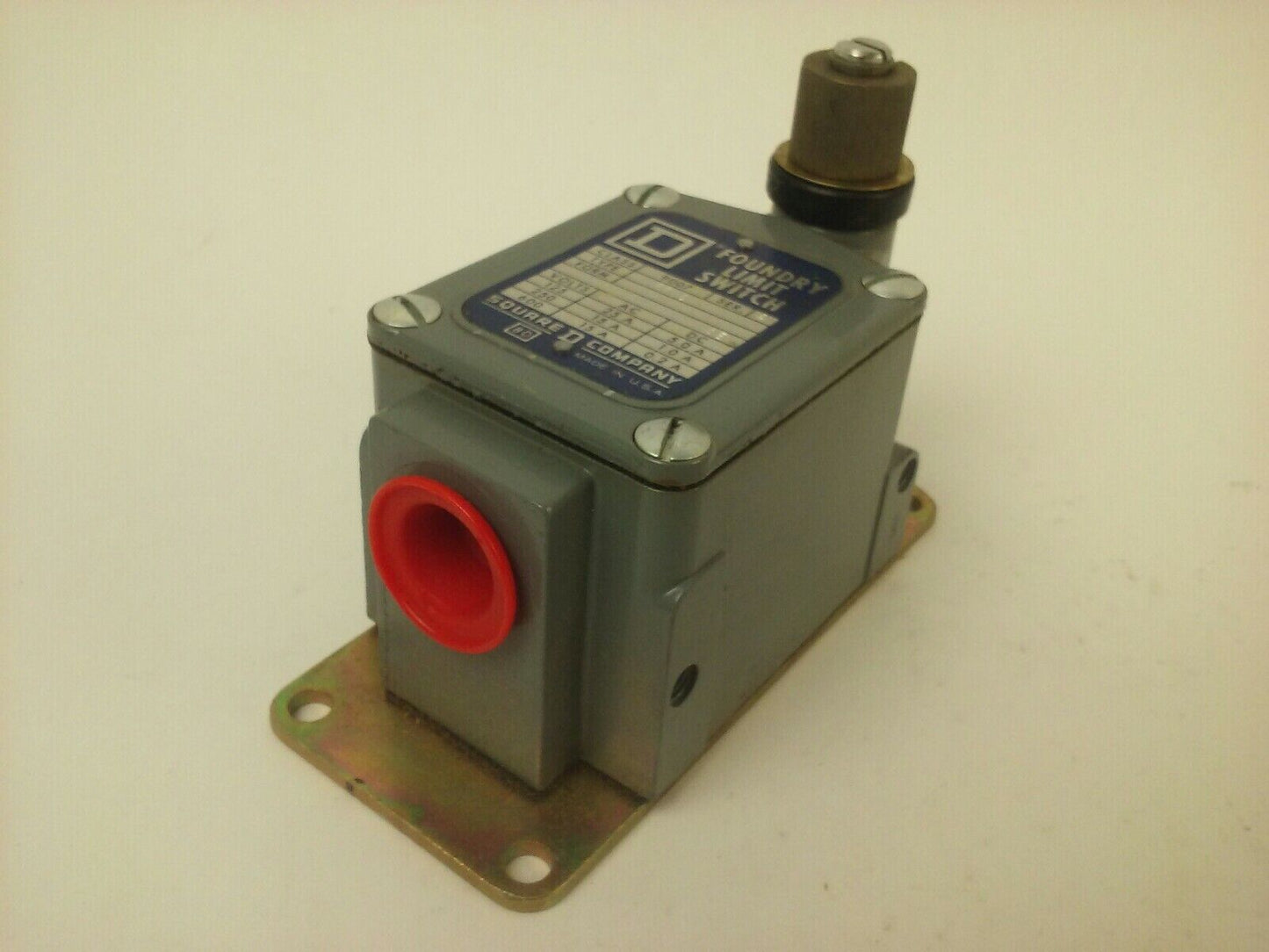 SQUARE D CLASS 9007 TYPE FTUD1 SERIES A 9007-FTUD1 LIMIT SWITCH 600V 15A