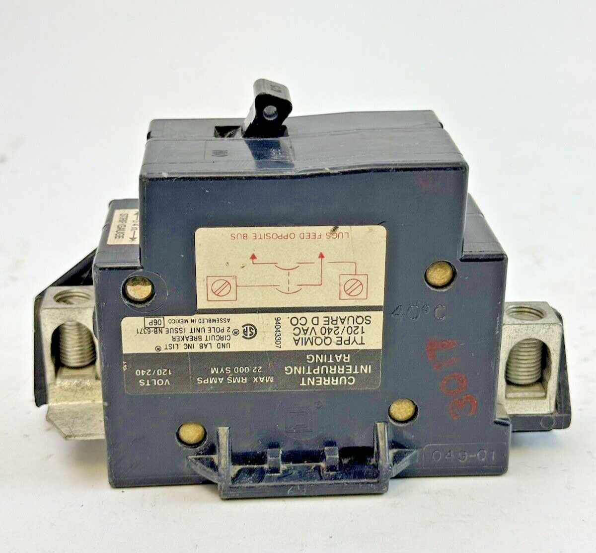 SQUARE D - QOM125VH - MAIN CIRCUIT BREAKER - 2 POLE/ 125 A/ 240 VAC