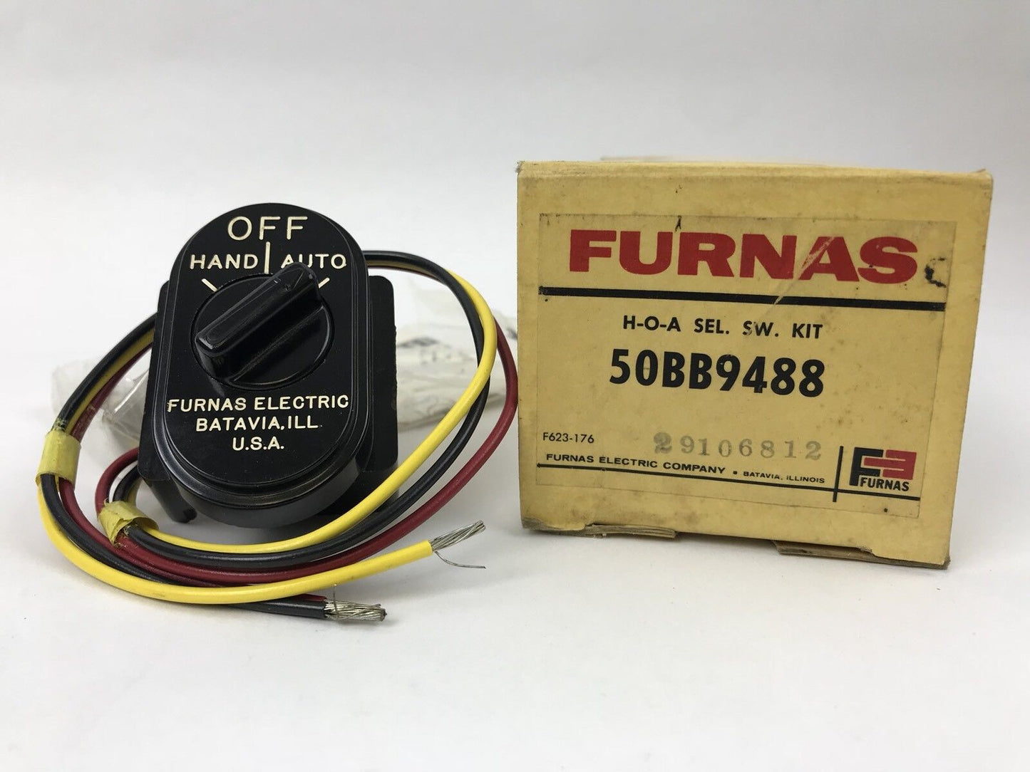 Furnas 50BB9488 HOA Hands Off Auto Selector Switch