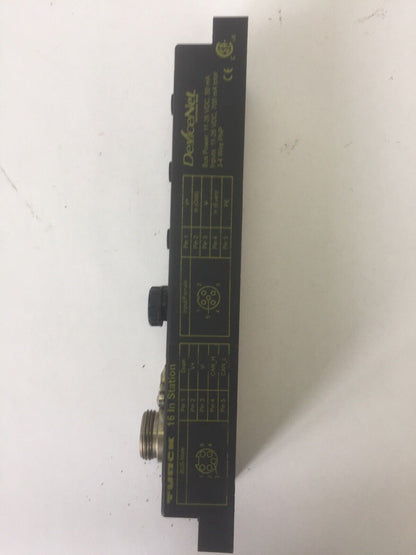 TURCK FDNL-S1600-W DEVICENET 11-26VDC 16 IN STATION F/W VER 6.002