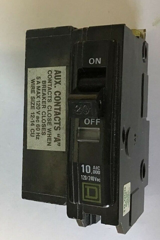 SQUARE D QOB1201200 CIRCUIT BREAKER 20A 120/240VAC 50/60HZ