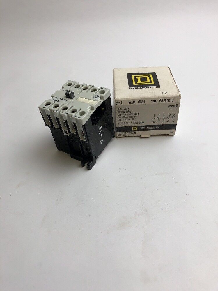 Square D 8501 PR 3.31 E Control Relay 110 V 50 HZ 120 V 60 HZ