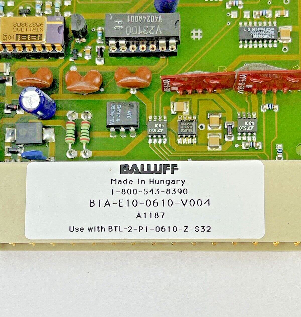 BALLUFF - BTA-E10-0610-V004 - ANALOG UNIT W/ BKS-S39-F48 EUROCARD HOLDER