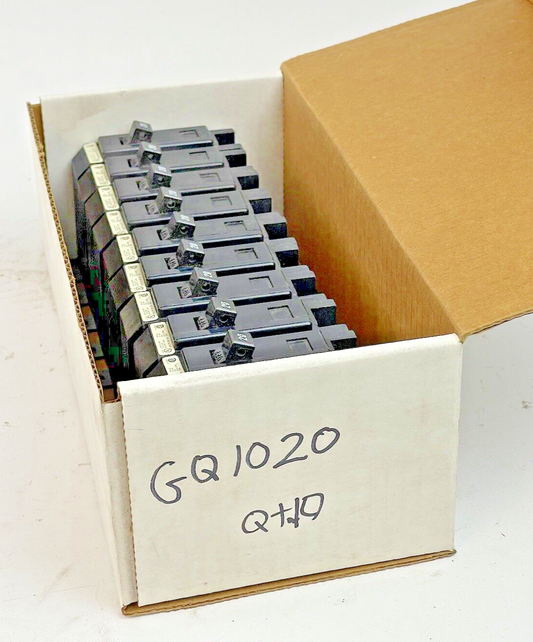 CUTLER-HAMMER *LOT OF 10* GQ1020 - 20A/1 POLE/240 VAC/QUICKLAG/BOLT-ON/GQ/-NEW