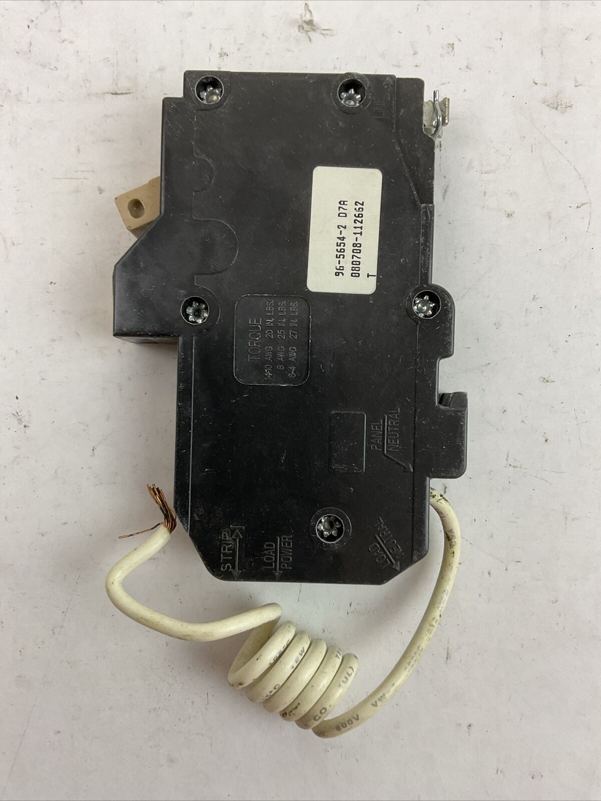 CUTLER HAMMER CH120AF 1POLE 20AMP 120VAC ARC FAULT CIRCUIT BREAKER