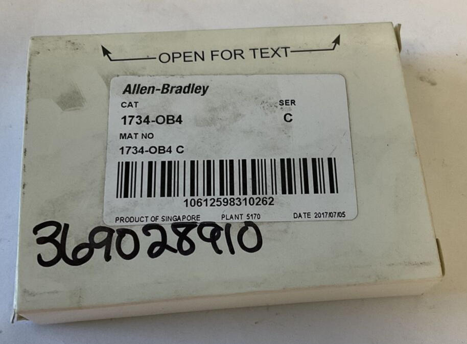 ALLEN BRADLEY  1734-OB4 OUTPUT MODULE SER.C FW3.022 5VDC 75MA