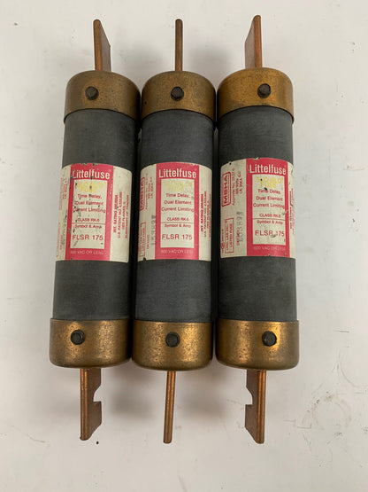Littelfuse Slo-Blo FLSR175 175A 600V Class RK5 Fuse "Lot of 3"