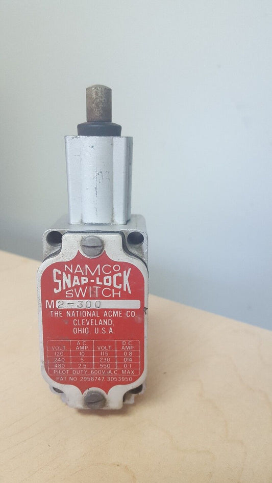NAMCO SNAP-LOCK SWITCH M2-300, 120/240/480V, 10/5/2.5A.C.AMP, 600 VAC MAX, USED
