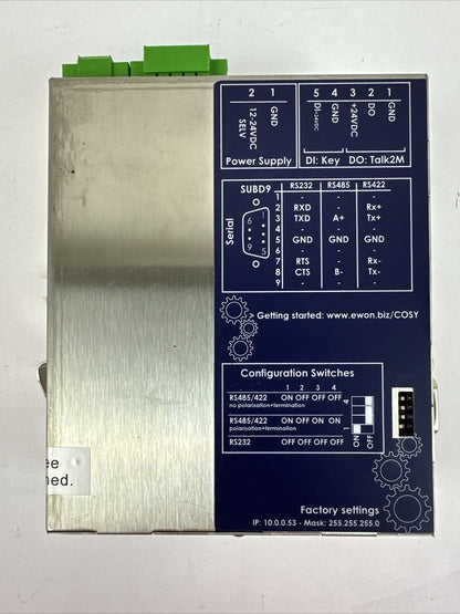 EWON COSY 141 EC51410-00- #00 ETHERNET 12-24VDC 10W SELV 850mA