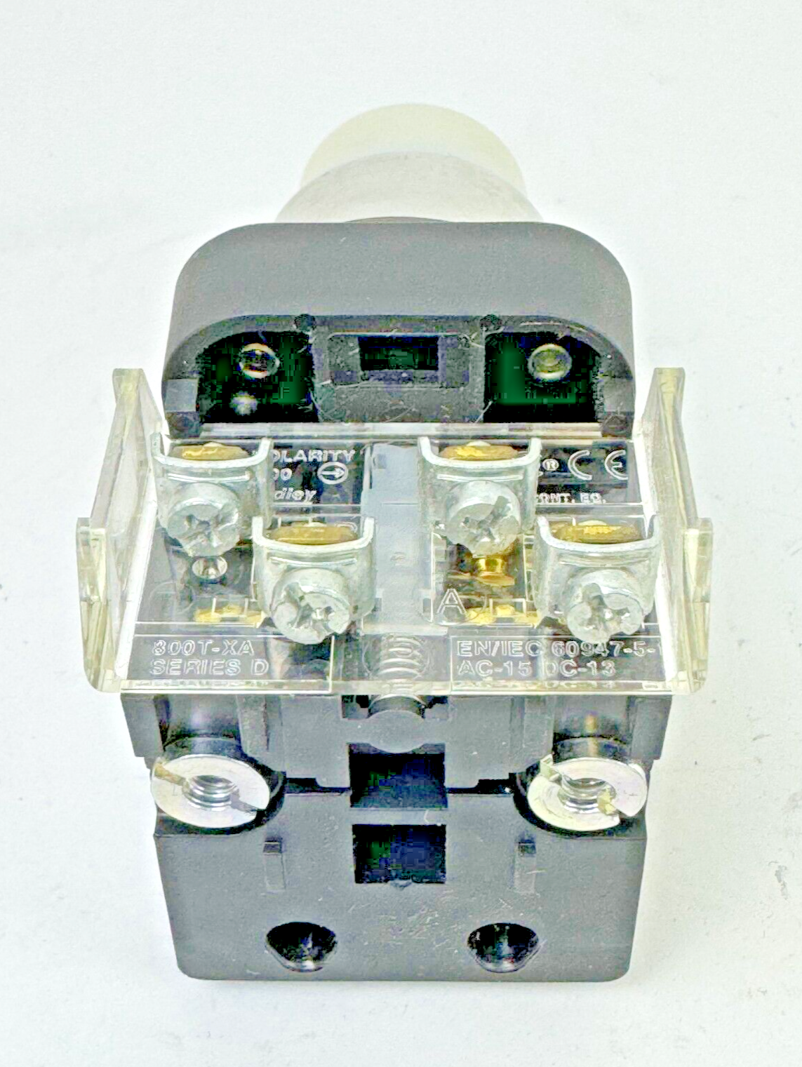 ALLEN-BRADLEY - 800T-QBH2W SER. U -WHITE LED MOMENTARY PUSH BUTTON W/ 800TC-N374