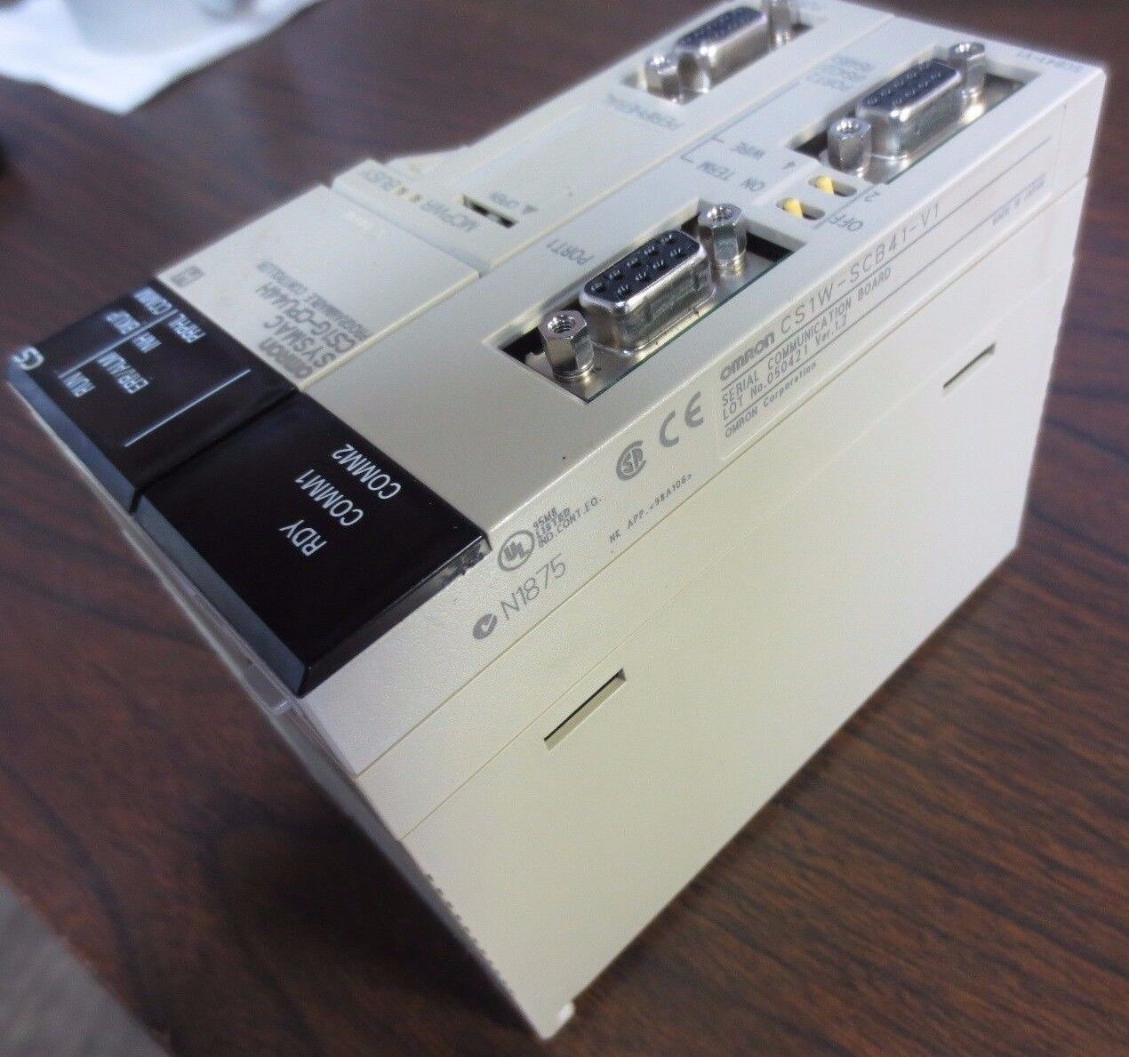 OMRON CS1G-CPU44H PROGRAMMABLE CONTROLLER / CPU + CS1W-SCB41-V1 COMMUNIC. BOARD