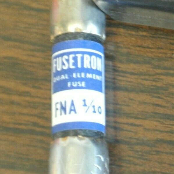 BOX of 10 / BUSS FNA-1/10 DUAL-ELEMENT MIDGET FUSE / 1/10A / 250V / NEW SURPLUS