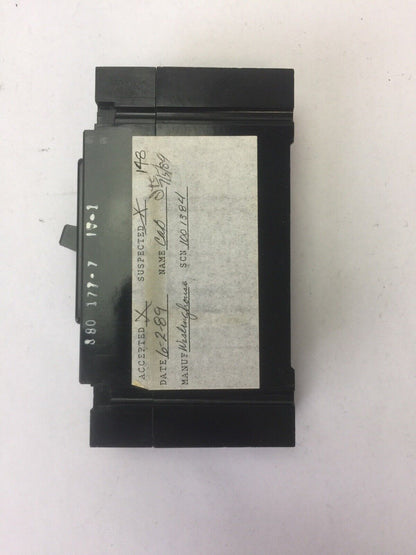 WESTINGHOUSE EB1100 CIRCUIT BREAKER 50AMP 1POLE 120/240VAC 125VDC 4990D03G12