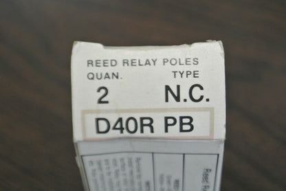 BOX of 2 / CUTLER-HAMMER D40R PB / REED RELAY POLE / N.C. / NEW SURPLUS